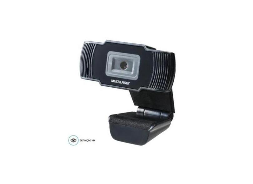 Webcam Office HD 720P Usb Preto  Multilaser