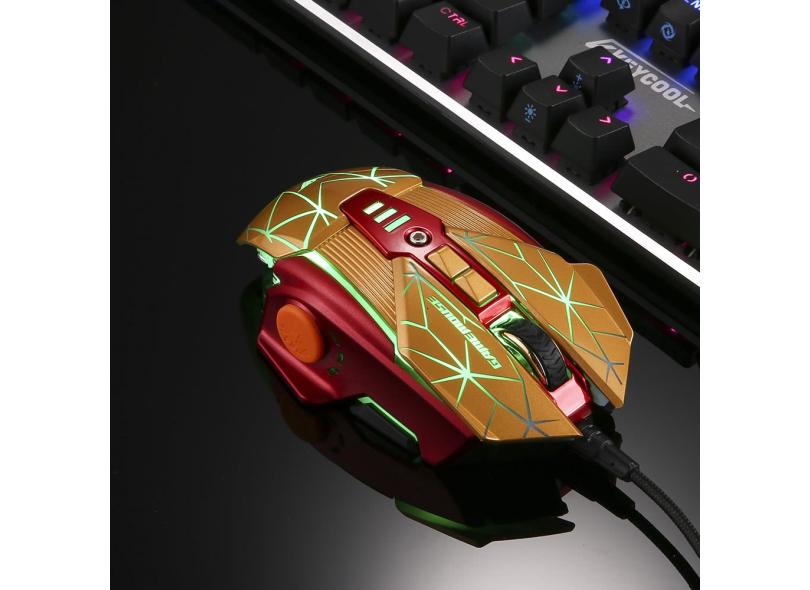 Rajfoo Esport Gaming Mouse ergonômico Macro programável 8D Botões Mice ...