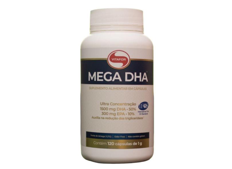 Suplemento Alimentar Mega Dha 1g 120 Cápsulas - Vitafor com o Melhor ...
