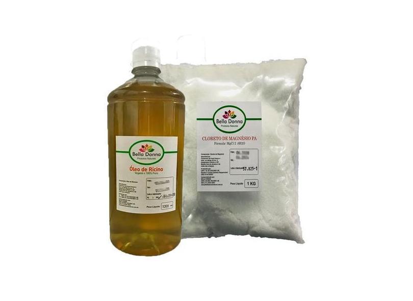 1 Lt Óleo De Rícino + 1 Kg Cloreto De Magnésio Pa - Bella Donna