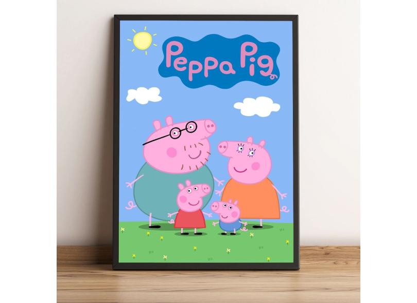 Quadro decorativo Desenho Peppa Pig Serie com o Melhor Preço é no Zoom