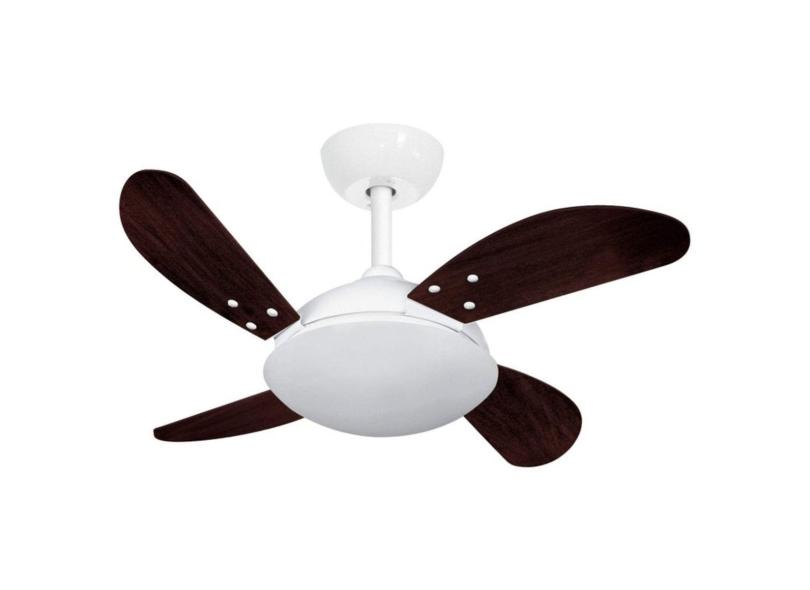 Ventilador De Teto 4 Pás E Luminária Volare Fly Mini Volare Tabaco