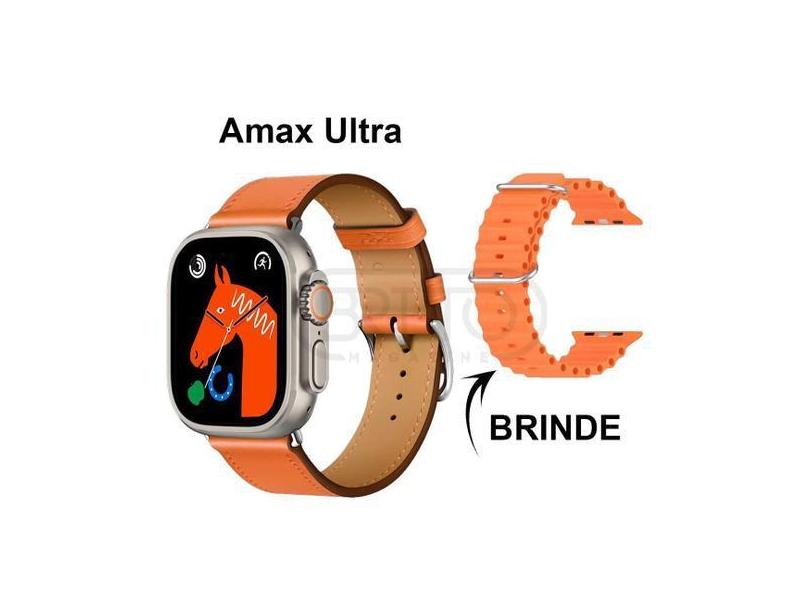 Relogio Smartwatch Amax Ultra Lançamento 2023 Watch8 49mm Pulseira De