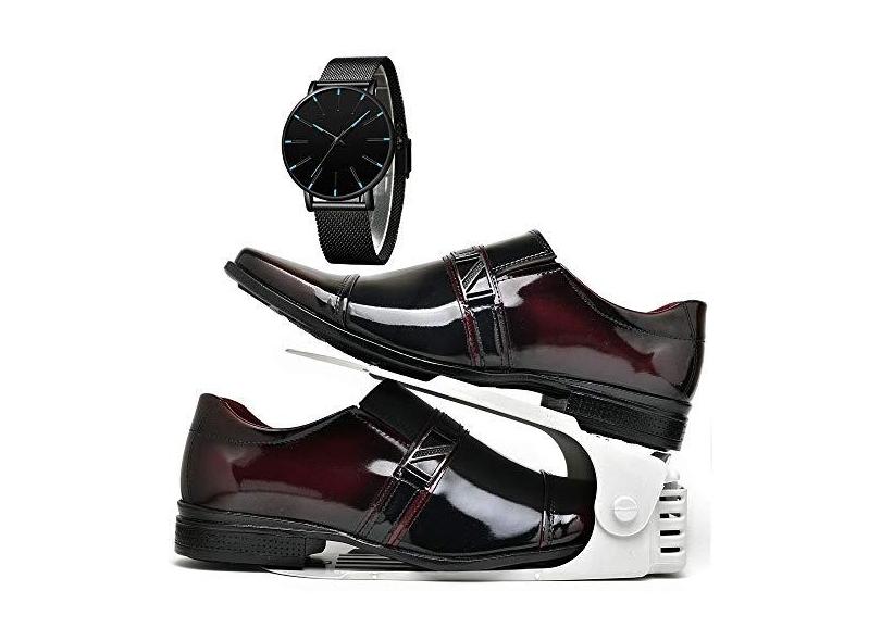 Kit Sapato Social Com Organizador e Relógio Slim Masculino DUBUY 820DB  Tamanho:42;cor:;gênero:Masculino com o Melhor Preço é no Zoom