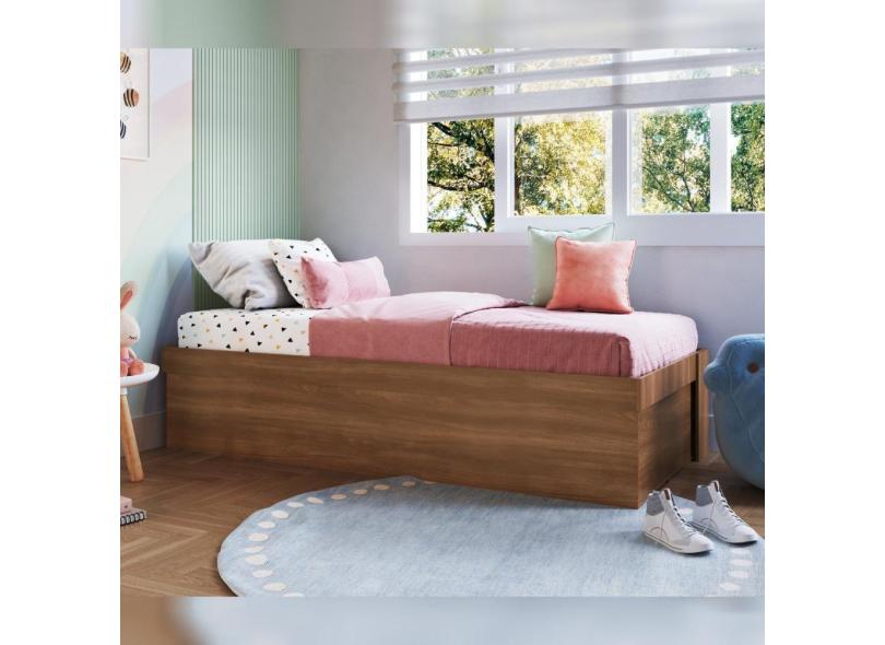 Cama Box Infantil/Juvenil Articulável Solteiro Duda Nogal com o Melhor ...
