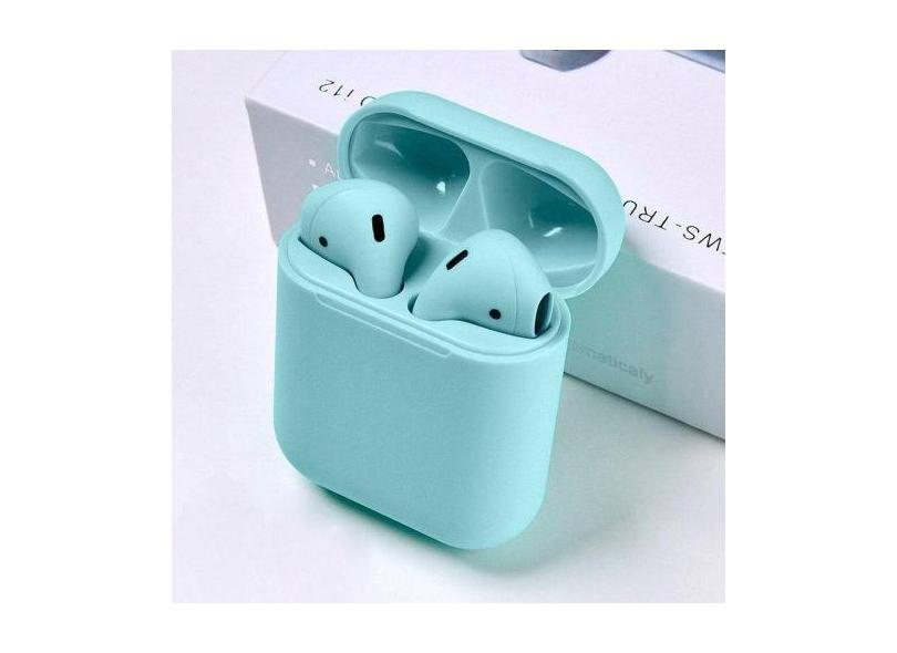 Fone De Ouvido Inpods I12 Tws Estéreo Sem Fio Hd Mini Azul Blue - Lex