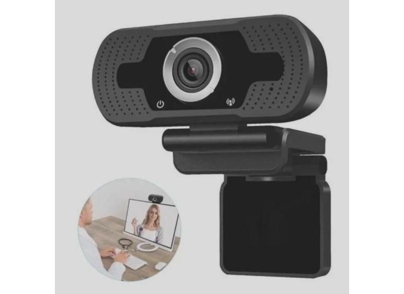 Webcam Full hd 1080p Com Microfone e campo de visão 360° Para Computador