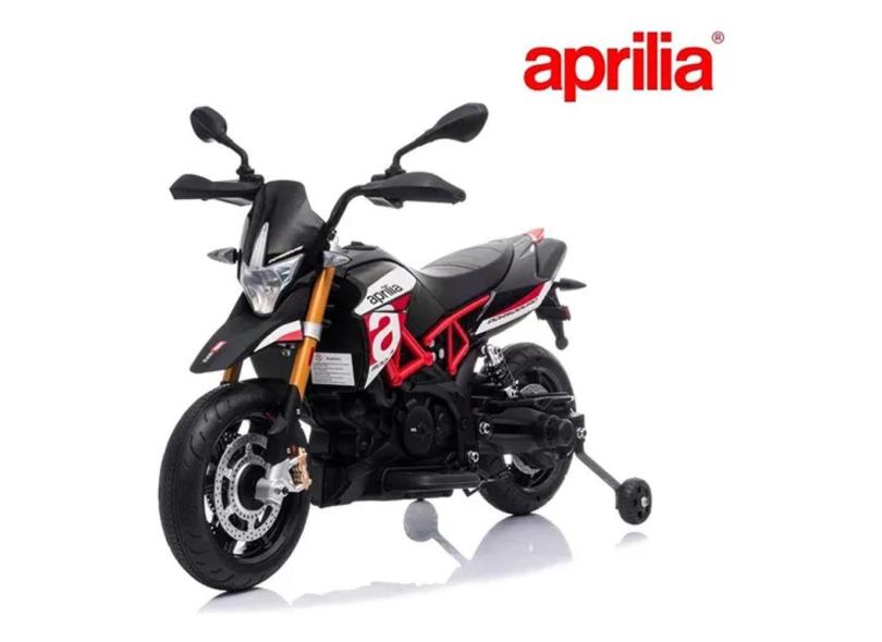 Mini Moto Elétrica Infantil Aprilia Dosoduro 900 12V Até 25 Kg Com Luz E Som