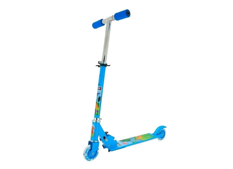 Patinete Infantil Dinossauro Azul 2 Rodas - Zippy Toys