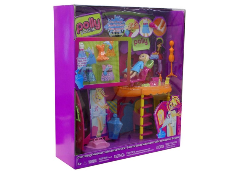 Boneca Polly Salão de Beleza Cor Surpresa Mattel