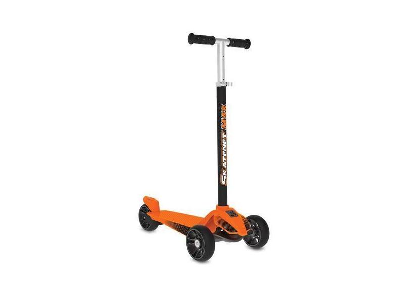 Patinete Skatenet Max C/ 3 Rodas Laranja - Bandeirante