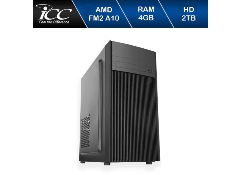 Computador Icc Processador Amd Fm2 A10 4gb de Ram Hd 2 Tb Windows 10