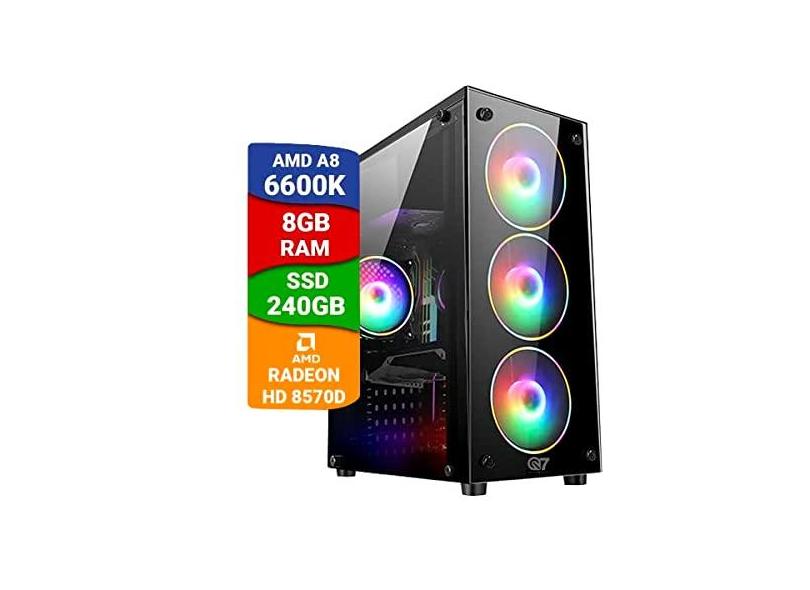 Pc Gamer Amd A8 6600k 16Gb Radeon Hd8570 Ssd 480Gb Monitor24