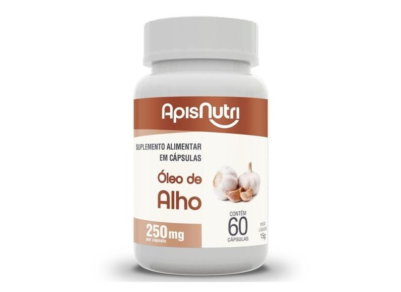 Óleo De Alho - 60 Cápsulas 250mg - Apisnutri