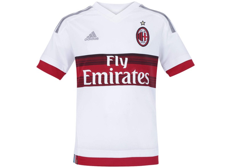 Camisa Torcedor Milan II 2015/16 Infantil sem Número Adidas