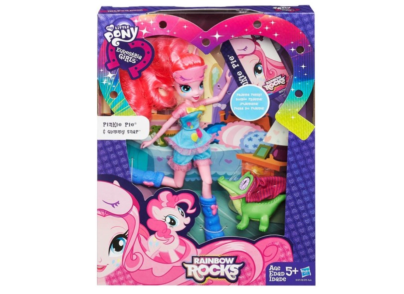 Boneca My Little Pony Esquestria Girls Pinkie Pie e Gummy Snap Hasbro