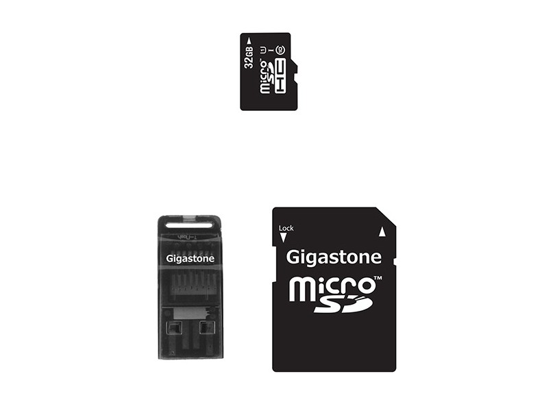 Cartão de Memória Micro SDHC-I com Adaptador Gigastone Elite UHS-1 Classe 10 32 GB GS-C1032G-R