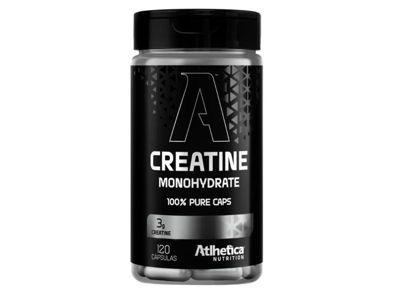 Creatine Monohydrate 100% Pure em Cápsulas (120 Caps) Atlhetica Nutrition