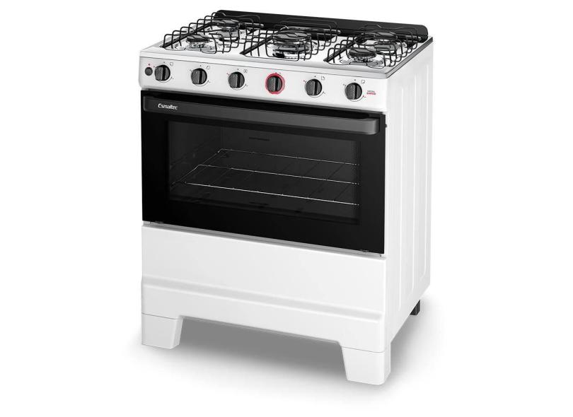 Fogão Esmaltec Ideal SUPER 5 Bocas Branco com Acendimento Automático