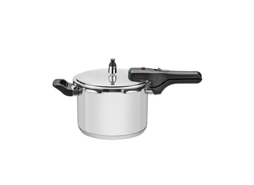 Panela De Pressão Inox Indução Tramontina Fundo Triplo 4,5 Litros Brav