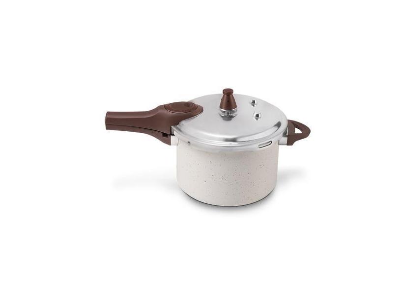 Panela de Pressão Ceramic Life Pressure Vanilla em Alumínio Antiaderen