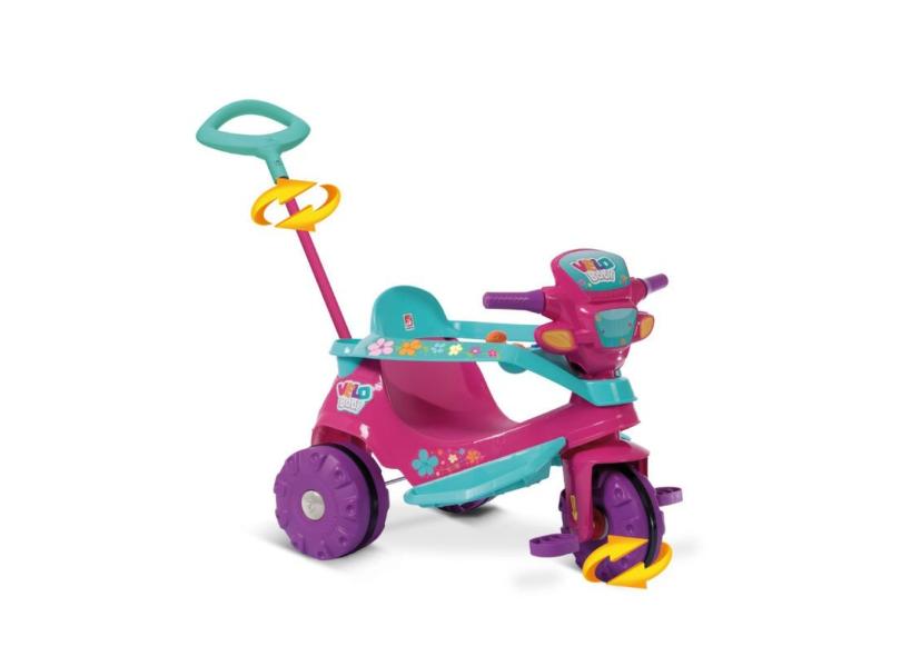 Triciclo Motoca Infantil Velobaby Pedal Passeio Bandeirante