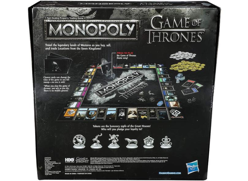 Jogo Monopoly Game Of Thrones Hasbro