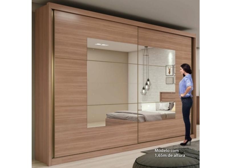 Guarda-Roupa Casal 2 Portas 6 Gavetas com Espelho Toronto Plus Espresso Moveis
