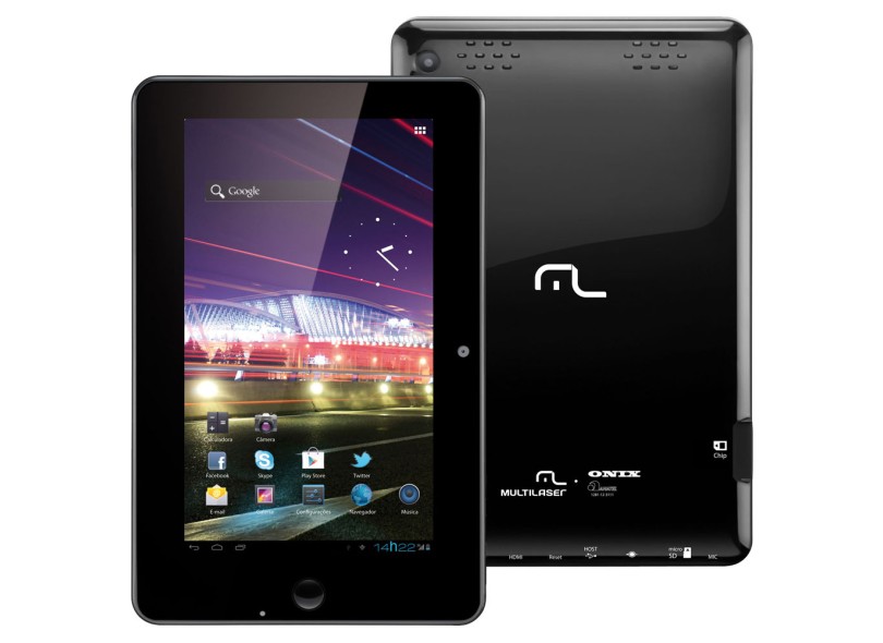 Tablet Multilaser Onix 3G 8 GB TFT 7" Android 4.0 (Ice Cream Sandwich) 2 MP NB017
