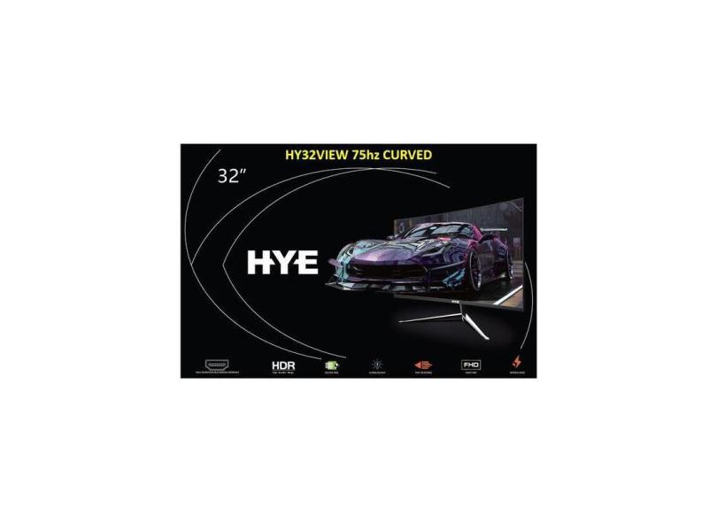 Monitor Curvo Hye 32 Polegadas Full HD 75Hz - Modelo Hy32View75