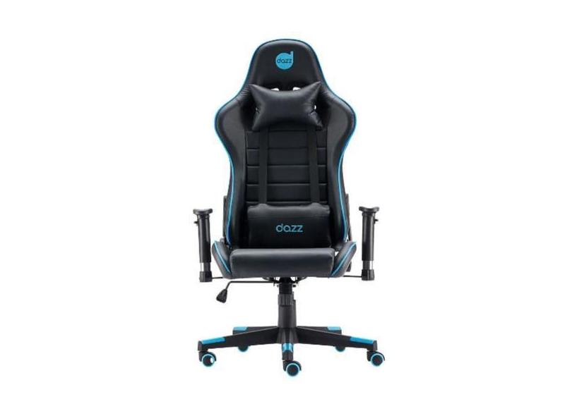 Cadeira Gamer Prime-X V2 Dazz Preto E Azul Com Apoio