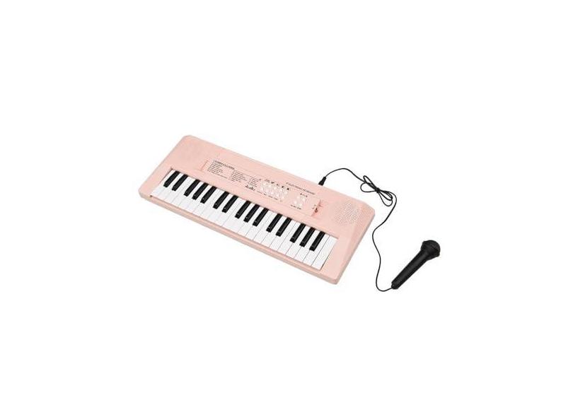 teclado eletrônico para iniciantes Piano Eletrônico De 37 Teclas Com Teclado Piano Eletrônico De 37 Teclas Para Iniciantes Acessórios De Teclado Azul/rosa (Size : Pink)