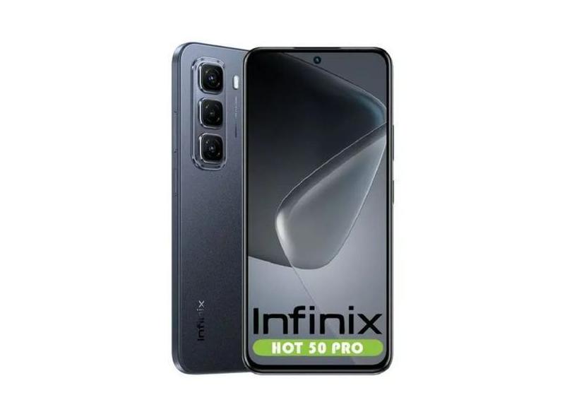 Infinix HOT 50 Pro 4G Dual Sim 16GB RAM 256 Gb PRETO FREE FIRE LANÇAME