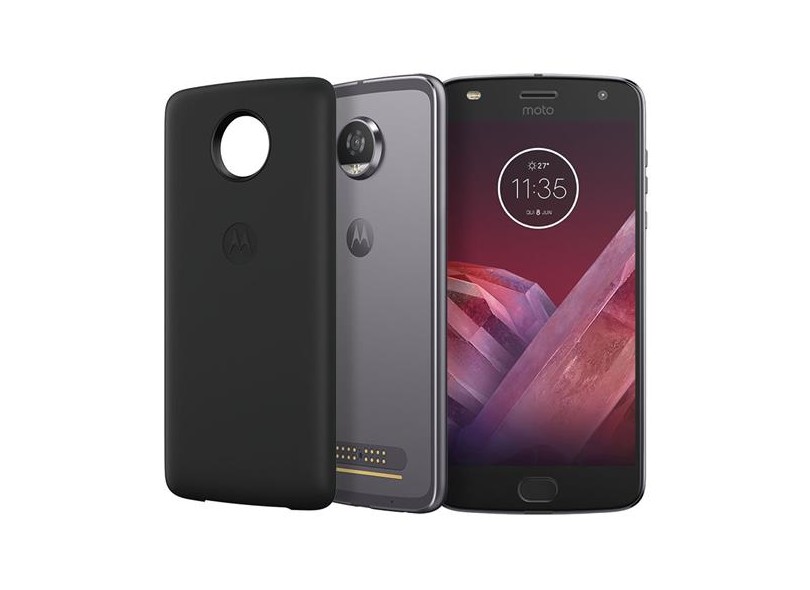 Smartphone Motorola Moto Z Z2 Play Power Edition 64GB 2 Chips Android 7.1 (Nougat) 3G 4G Wi-Fi