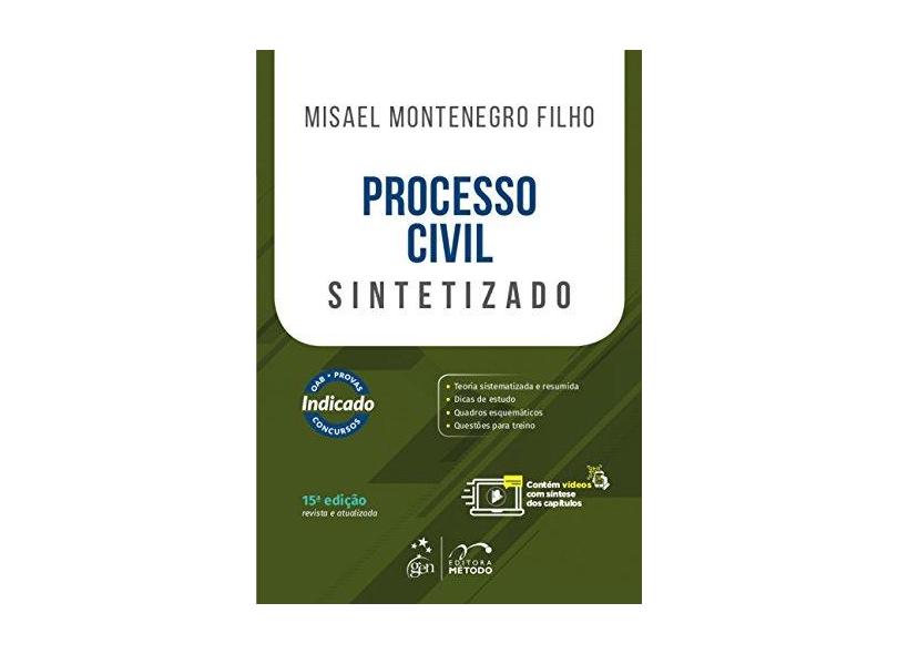 Processo Civil Sintetizado - 15ª Ed. 2018 - Montenegro Filho,misael - 9788530978099