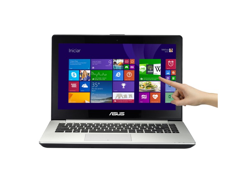 Notebook Asus VivoBook Intel Core i5 4200U 8 GB de RAM 14 " Touchscreen Windows 8 S451LA-CA046H