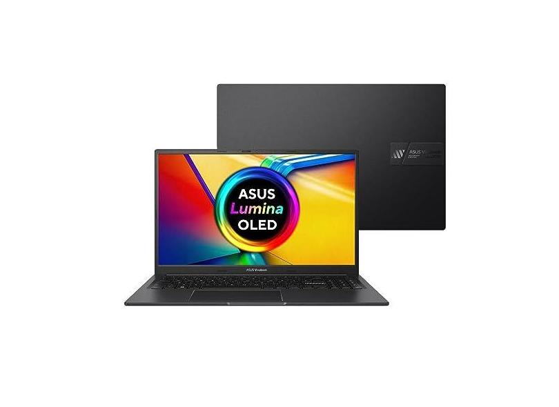 Notebook Asus Vivobook 15x Oled K3504za-l1102w Intel Core i7 1255u 16gb Ram 512gb Ssd Windows 11 Home Intel Iris Xe Fhd 15,6" Preto