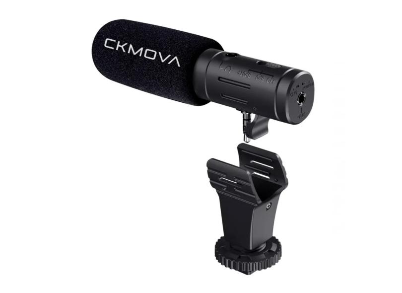 Microfone Condensador para DSLR e Smartphone CKMova VCM3