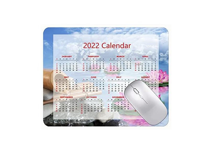 Mouse pad para jogos com design especial 2022 pedras de lótus mouse pad rosa para escritório