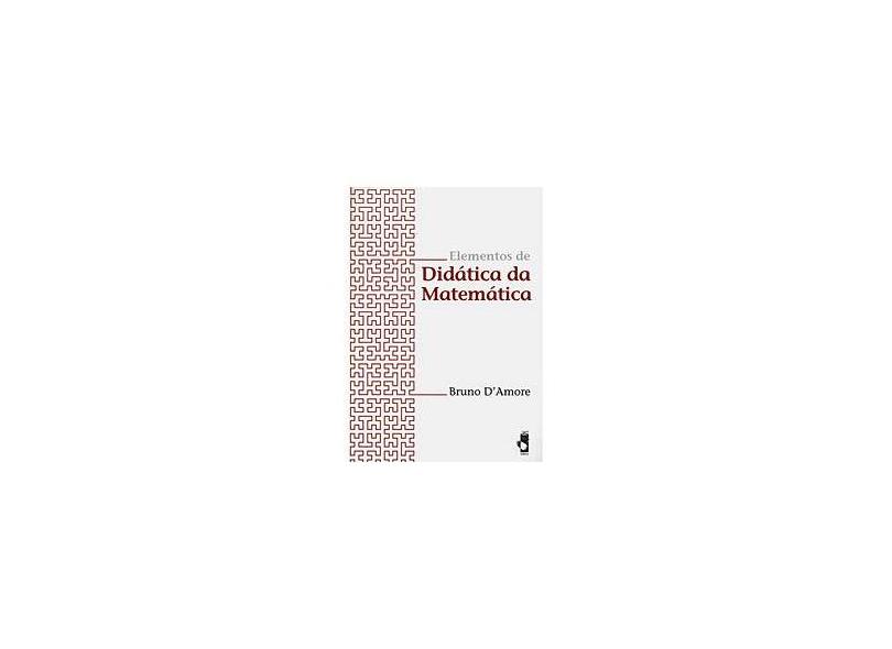 Elementos De Didatica Da Matematica - Capa Comum - 9788588325883