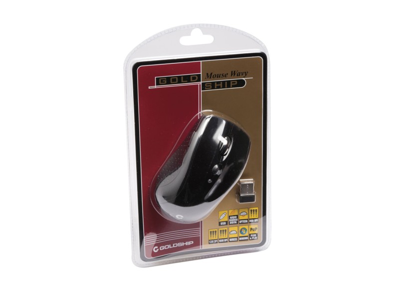 Mouse Óptico Wireless Wavy 0981 - Leadership