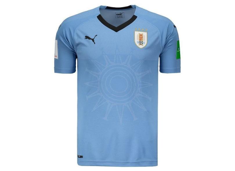 Camisa Torcedor Uruguai I 2018/19 sem Número Puma