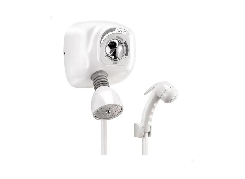 Ducha Florenza Branca com Desviador Total Cardal 7800w 220V, 220V