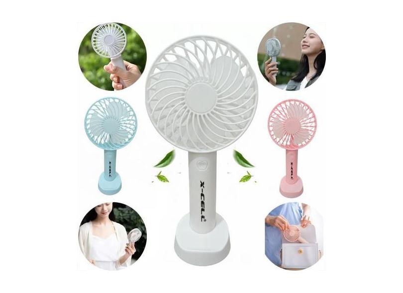 Mini Ventilador Portátil De Mão Mesa Recarregável Silencioso - X-CELL,