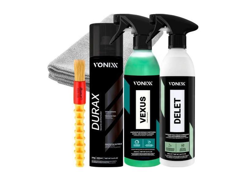 Durax 400ml Pretinho Renova Brilho Extremo Em Pneus Resistente Agua Se