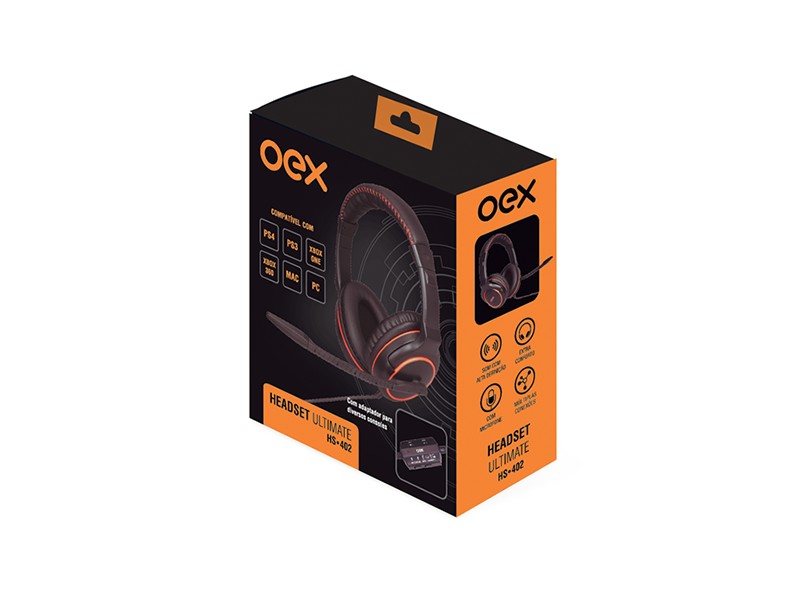 Headset com Microfone OEX Ultimate HS402