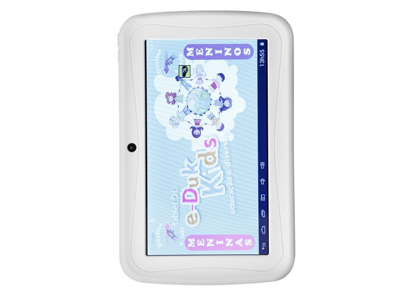 Tablet DL Eletrônicos 4 GB TFT 7" Android 4.1 (Jelly Bean) 2 MP e-Duk Kids