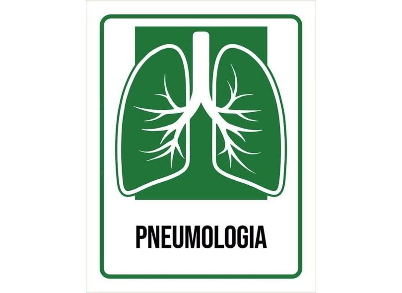 Kit 3 Placas Sinalização Hospitalar Pneumologia