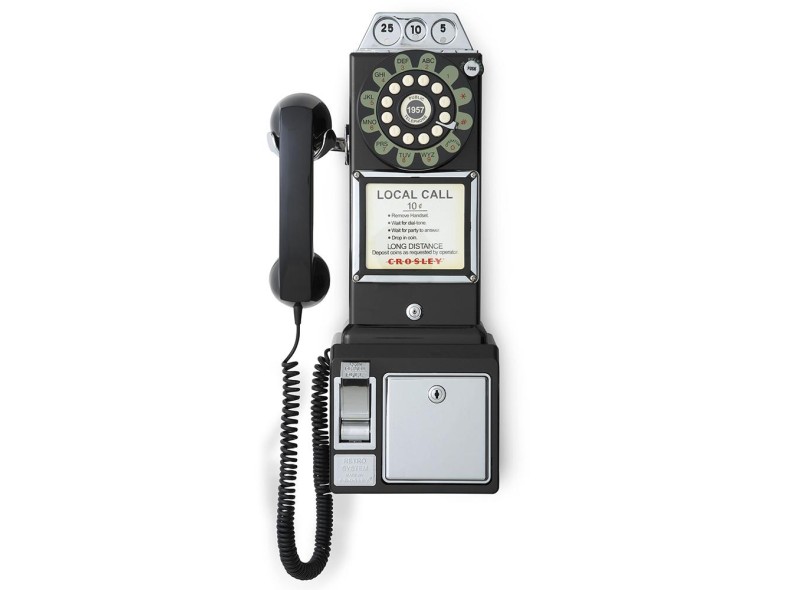 Telefone com Fio Crosley 1950's Pay Phone