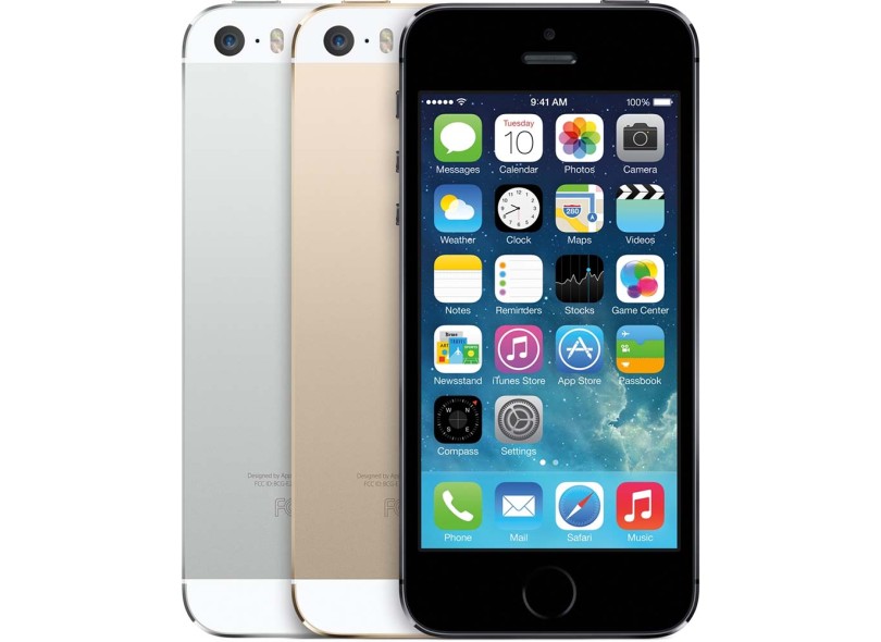 Smartphone Apple iPhone 5S 64GB Câmera 8,0 MP Desbloqueado Wi-Fi 3G